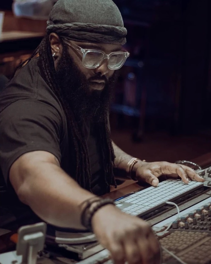 Teddy Biassi working at the console